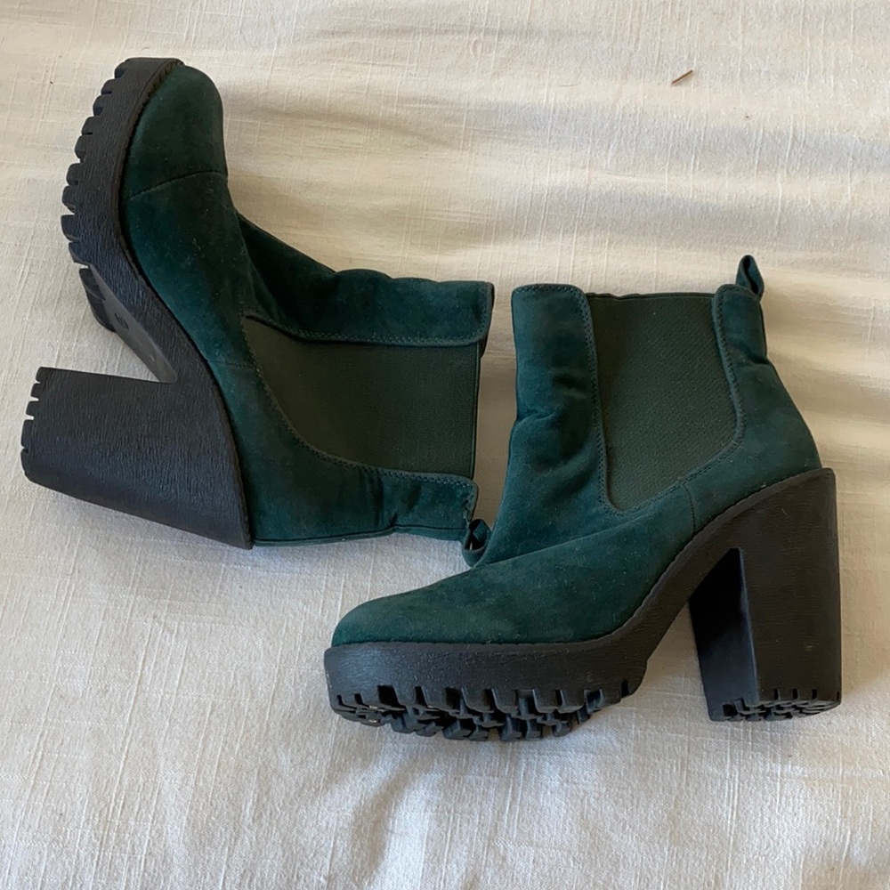 Emerald green boots